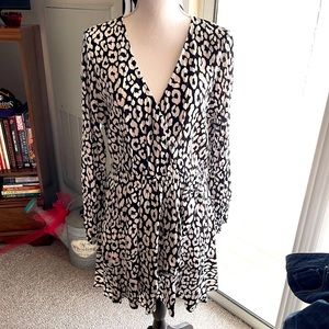 Express Animal Print Mini Dress NWT